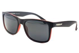 Óculos de sol masculino freesurf 1004.2 preto e vermelho fosco