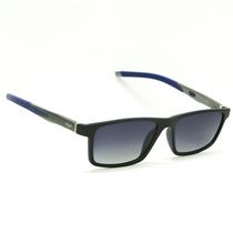 Óculos de Sol Masculino Heyan Quadrado Polarizado Com UV400 Tr90 Hastes em Alumínio