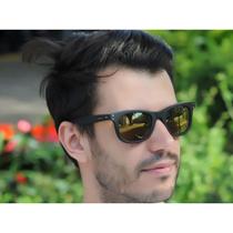 Óculos De Sol Masculino Jackdaw 21 Fosco Espelhado Dourado