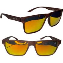 Óculos de Sol Masculino Makis Moscou Laranja Proteção Uv 400