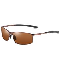 Óculos de Sol Masculino Metal Aoron Polarizado Proteção Uv400
