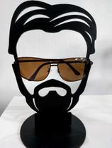 Óculos de sol masculino metal marrom Óculos de sol masculino metal marrom