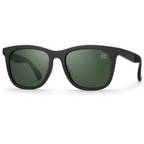 Óculos de Sol Masculino Polarizado Com Proteção UV400 Visão Confortável Armação Preto Fosco Lentes Verdes Formato Redondo Moderno Elegante VH 6128