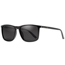 Óculos de Sol Masculino Polarizado Kdeam Esporte Fino Preto