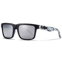 Óculos de Sol Masculino Polarizado Kdeam Street Two Caveira Preto Óculos de Sol Masculino Polarizado Kdeam Street Two Caveira Preto