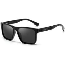 Óculos de Sol Masculino Polarizado Original Quadrado Proteção UV400 Cor Preto Fosco Design Moderno Casual Elegante Village Heaven 1036 Óculos de Sol Masculino Polarizado Original Quadrado Proteção UV400 Cor Preto Fosco Design Moderno Casual Elegante Village Heaven 1036