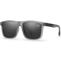 Óculos de Sol Masculino Polarizado Quadrado Armação Cinza C3 Óculos de Sol Masculino Polarizado Quadrado Armação Cinza C3