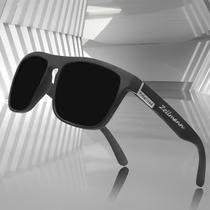 Óculos De Sol Masculino Polarizado Quadrado Clássico De Luxo Preto Proteção 400UV - ORIGINAL