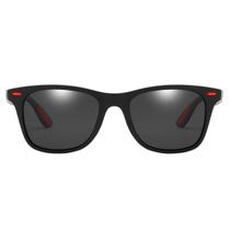 Óculos de Sol Masculino Polarizado UV400 Preto Fosco