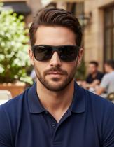 Óculos de Sol Masculino Quadrado Clássico Polarizado UV400 Ultraleve