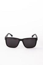 Óculos de sol Masculino Quadrado em Acetato cor preto fosco armação robusta proteção UV Óculos de sol Masculino Quadrado em Acetato cor preto fosco armação robusta proteção UV