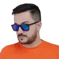 Óculos de Sol Masculino Quadrado Grande Varias Cores Acompanha Case de Proteção