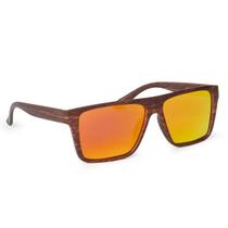 Óculos De Sol Masculino Quadrado Marmorizado Espelhado Moderno