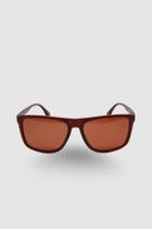 Óculos de Sol Masculino Quadrado Marrom Fosco Óculos de Sol Masculino Quadrado Marrom Fosco