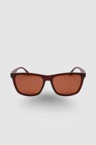 Óculos de Sol Masculino Quadrado Marrom Fosco Óculos de Sol Masculino Quadrado Marrom Fosco