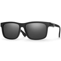 Óculos de Sol Masculino Quadrado Polarizado UV400 Esportivo Preto Village Heaven 6284