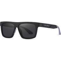 Óculos de Sol Masculino Quadrado Preto Grande Polarizado Original VH Óculos de Sol Masculino Quadrado Preto Grande Polarizado Original VH