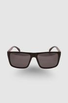 Óculos de Sol Masculino Retangular Preto Fosco Óculos de Sol Masculino Retangular Preto Fosco