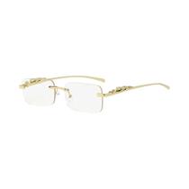 Óculos de Sol Masculino Vintage - Metal, Estilo Leopardo, Sem Armação Óculos de Sol Masculino Vintage - Metal, Estilo Leopardo, Sem Armação