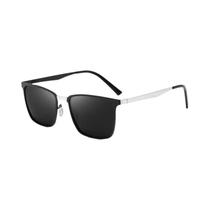 Óculos De Sol Masculinos Fotochromic Polarizados UV400 Estilo Piloto Com Mudança De Cor E