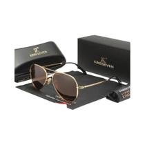 Óculos De Sol Masculinos Polarizados UV400 Anti-reflexo De Armação Completa Piloto KINGSEVEN Retro