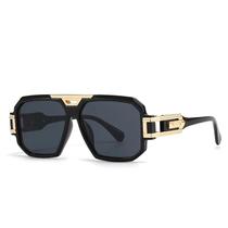 Óculos De Sol Masculinos Retro Modernos Com Armação Grande Estilo De Rua Grande Marca Ins