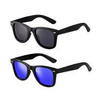 Óculos De Sol Masculinos UV400 Vintage Retrô Com Proteção Solar 2 Peças De Alta Qualidade Luxuosos