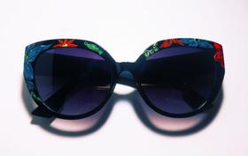 Oculos de sol material grilamid pintados à mão