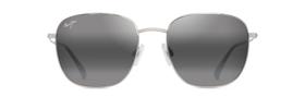 Óculos de sol Maui Jim Olali AF Shiny Silver Polarized