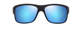 Óculos de sol Maui Jim Southern Cross Preto Fosco Azul Polarizado