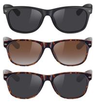 Óculos de sol MEETSUN Classic Polarized UV400, pacote com 3 para mulheres e homens Óculos de sol MEETSUN Classic Polarized UV400, pacote com 3 para mulheres e homens