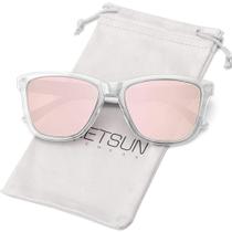 Óculos de sol MEETSUN Classic Retro Designer Polarizados 99% UV