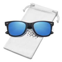 Óculos de sol MEETSUN Classic Retro Square Polarizados UV400 Azul