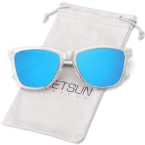Óculos de Sol MEETSUN - Clássico Retro Polarizado com 99% de Proteção UV