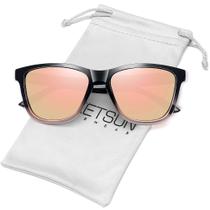 Óculos de sol MEETSUN polarizados retrô modernos para mulheres e homens