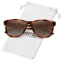 Óculos de sol MEETSUN Polarizados Trendy Classic Retro Brown