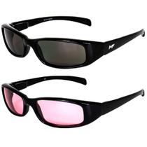 Óculos de sol MF Motowear Bad Attitude Cool Wraparound x2 Óculos de sol MF Motowear Bad Attitude Cool Wraparound x2
