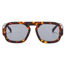 Óculos de sol mincl Retro Square UV400 Gradient N47 Leopard