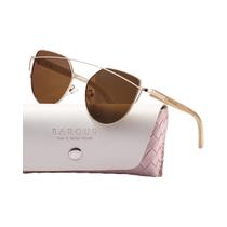 Óculos De Sol Minimalistas BARCUR Com Armação Oval Em Aço Inoxidável, Resistentes a UV, À Prova De
