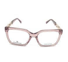 Óculos de Sol Morena Rosa Rosa Translúcido Quadrado 53mm