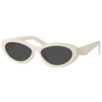 Óculos de sol mosanana Oval Cat Eye Feminino branco MS52372