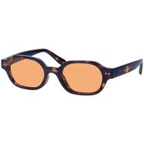Óculos de sol mosanana Retro Hexagon para mulheres Tortoise Orange