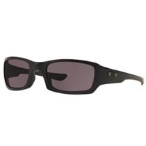 Óculos de Sol Oakley Fives Squared Matte Black Warn Grey Óculos de Sol Oakley Fives Squared Matte Black Warn Grey