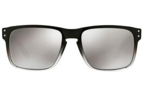Óculos de Sol Oakley Holbrook 0OO9102 A9/55 Cinza Degradê Lente Prata Espelhado Polarizado