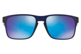 Óculos de Sol Oakley Holbrook Mix 0OO9384 03/57 Azul Fosco Translúcido Lente Azul Espelhado