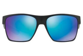Óculos de Sol Oakley Twoface XL 0OO9350 09/59 Preto Fosco Lente Azul Espelhado Polarizado