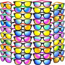 Óculos de sol Oleitodh Kids Party Favors, pacote com 64 unidades, UV400 Neon Óculos de sol Oleitodh Kids Party Favors, pacote com 64 unidades, UV400 Neon