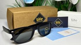 Óculos de Sol Original Wayfarer Preto Retangular Masculino Feminino Unissex UV400