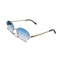 Óculos De Sol Ovais Sem Armação Para Homens E Mulheres, Estilo Gradiente, Design Casual Vintage Óculos De Sol Ovais Sem Armação Para Homens E Mulheres, Estilo Gradiente, Design Casual Vintage