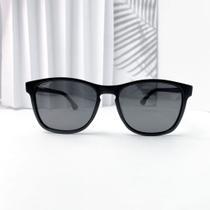 Óculos de sol oval fosco detalhe espelhado com serrilhados na haste código 21-5011